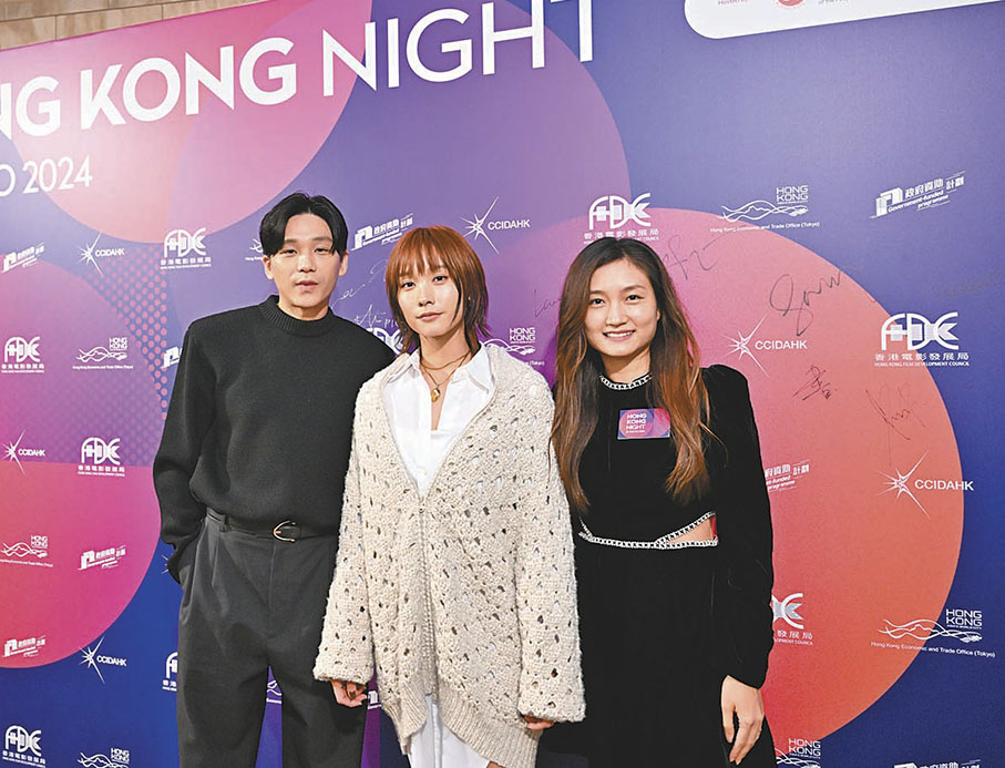 ●（左起）盧鎮業、談善言與陳小娟相信《虎毒不》的核心情感是共通的。