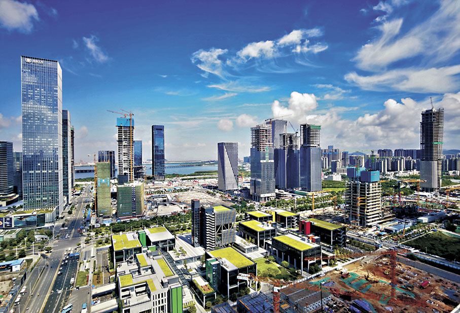 ● 深圳前海作為深港合作的最重要平台，提供與香港緊密聯繫的便利條件。 資料圖片