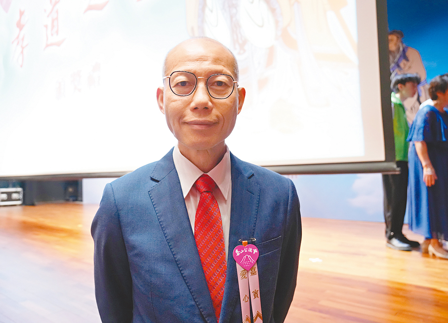 ●成人組孝道之星獲獎者夏德建。大公文匯全媒體記者馬丁  攝