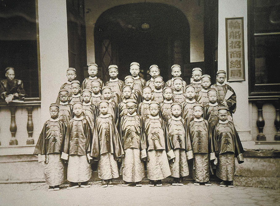 ●第一批留美幼童合影   攝於1872年