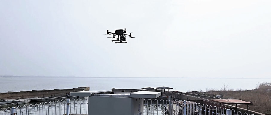 ●飛流智能公司研發的無人機可搭載高清相機及激光雷達等，完成不同任務。 受訪者供圖