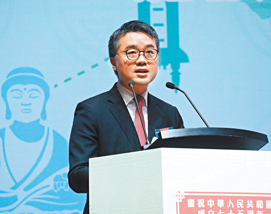 ●施俊輝致辭。 