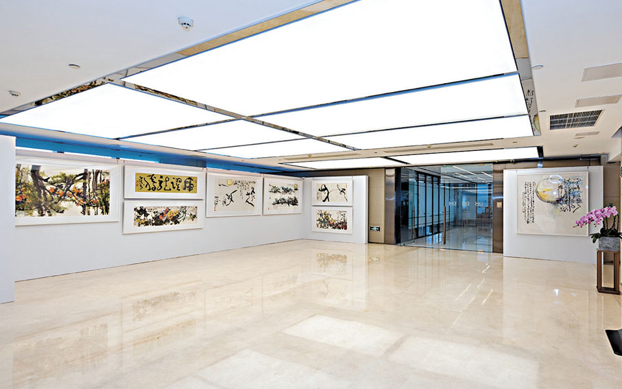 ●「岑文濤書畫作品展」現場