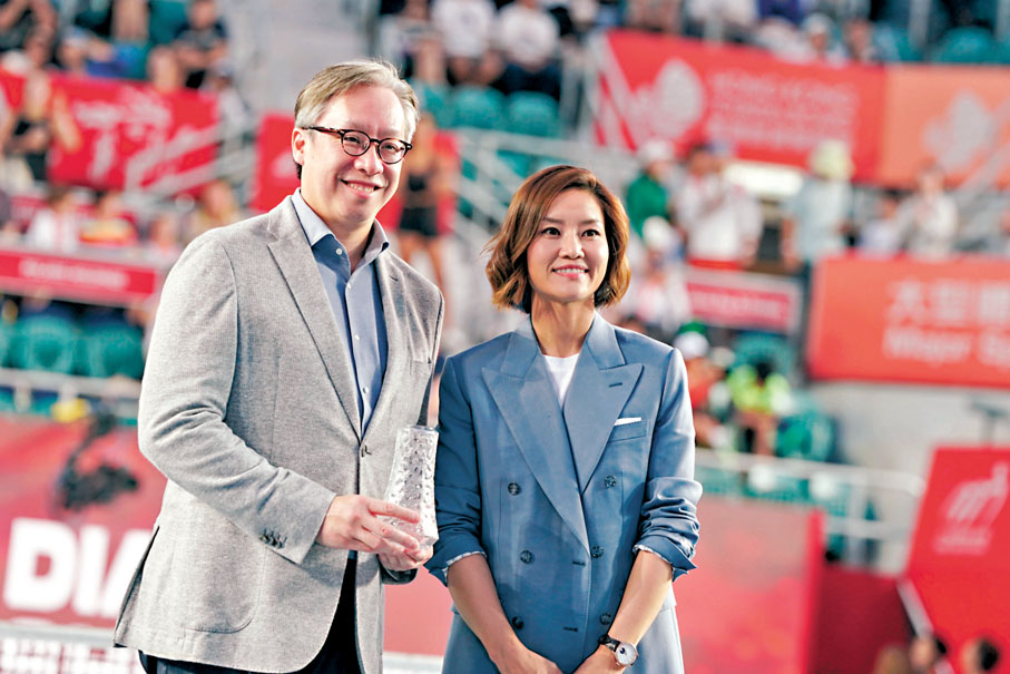 ●李娜（右）擔任今屆賽事總監。