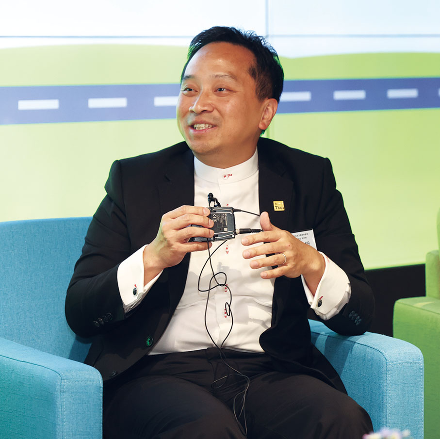 THEi高科院副校長（學術）曾偉基：教育年輕人掌握廢物處理知識，推動可持續發展創新。