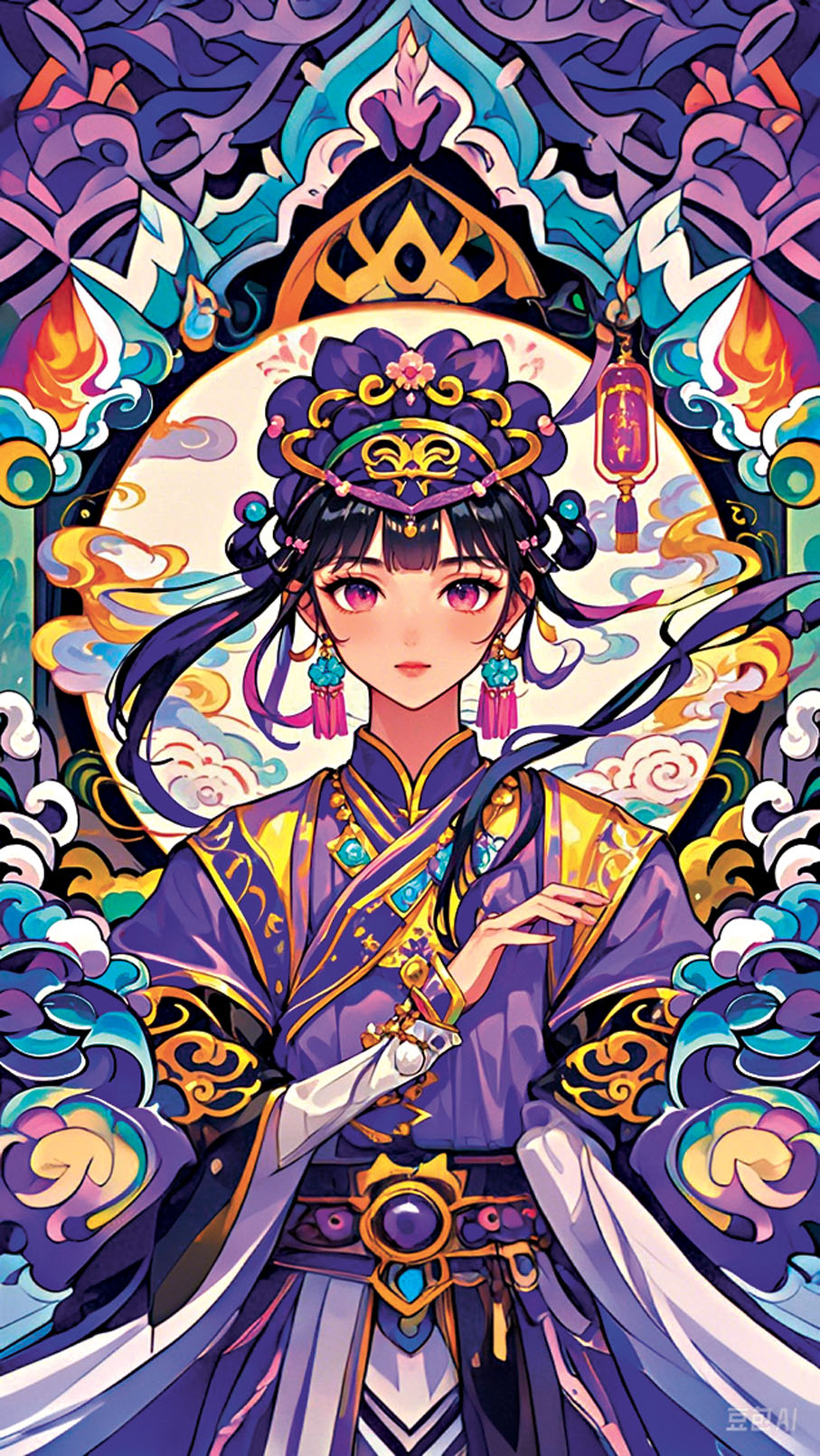 ●AI國潮創作：九紫離火元素