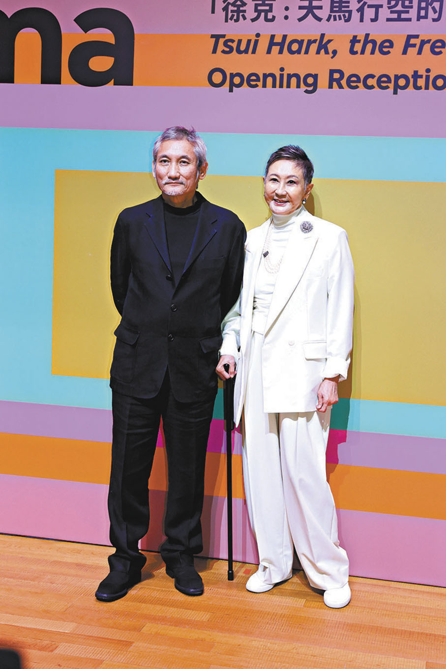 ●徐克（左）和施南生一起註冊開電影工作室已40年。