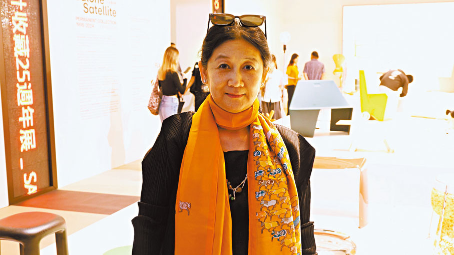 ●余詠詩把米蘭衛星設計收藏展首次帶到了香港。