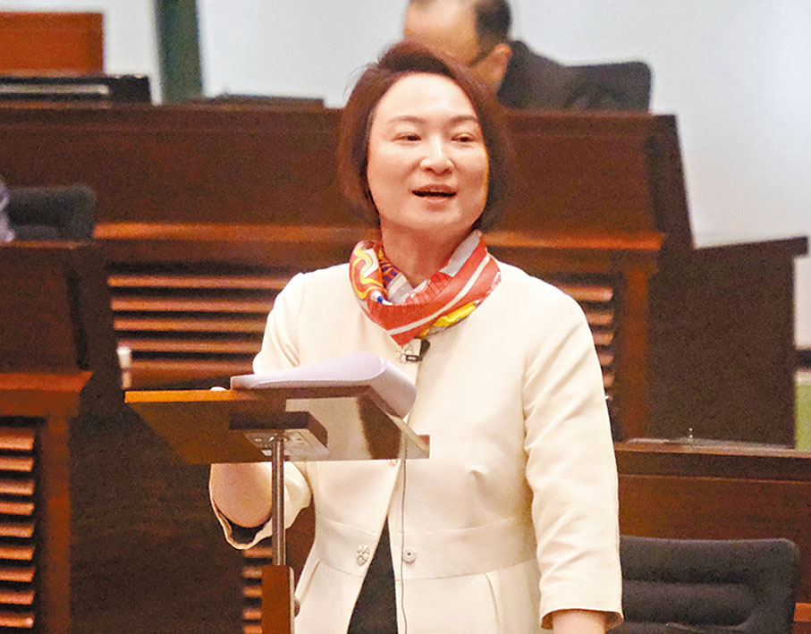 ●李慧琼發言。 香港文匯報記者涂穴 攝