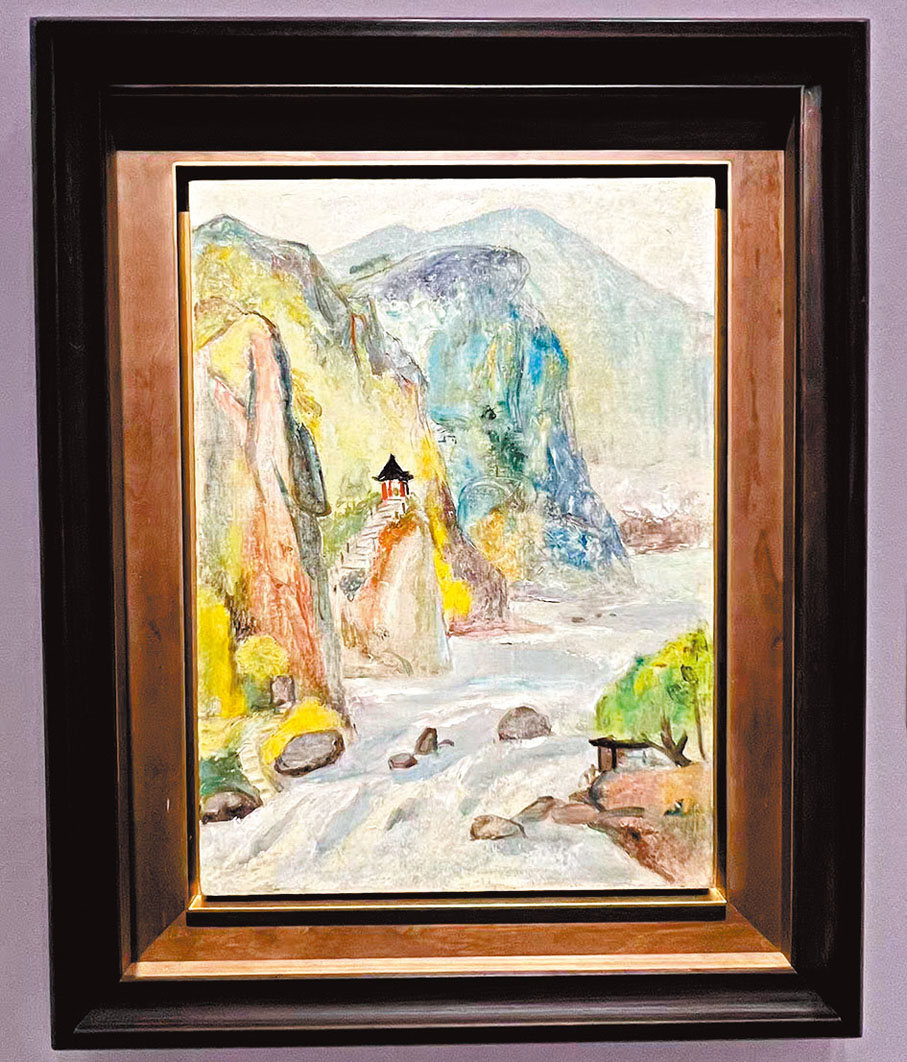 ●誕生於1950年代的《石門》是關良風景畫之精粹。