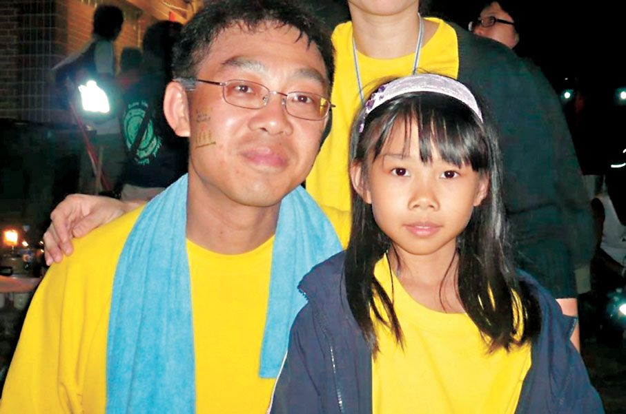 ●鍾漢強2007年首度參與毅行者。  受訪者供圖