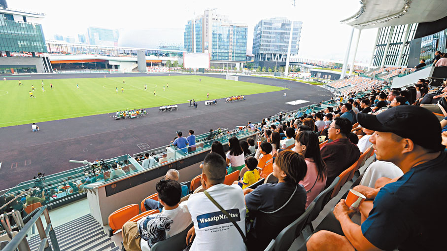 ●圖為啟德體育園上月底舉行首場測試賽。資料圖片