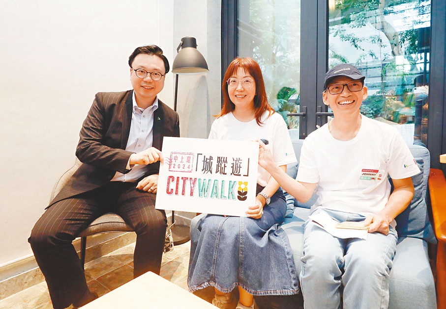 ●左起：鄭顯剛、林嘉君、Johnny。香港文匯報記者郭木又  攝