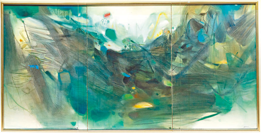 ●朱德群《綠色動力》