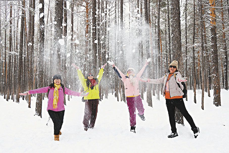 ●冬日的漠河是天然的冰雪樂園。 受訪者供圖