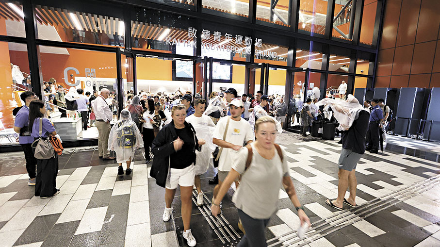 ●測試賽整體運作暢順，無論觀眾入場、離場、驗票、安檢等都非常順利。