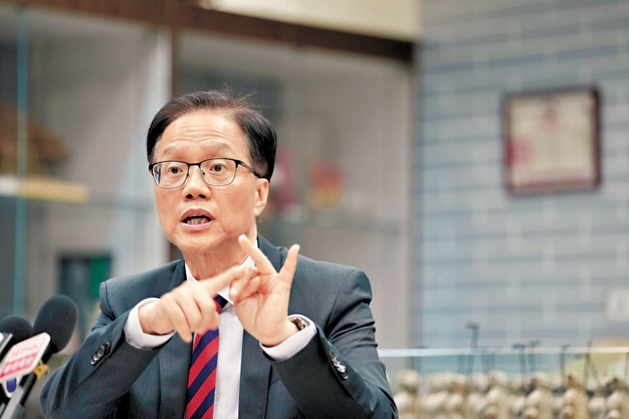 ●澳門培正中學校長高錦輝。  大公文匯全媒體記者麥潤田  攝