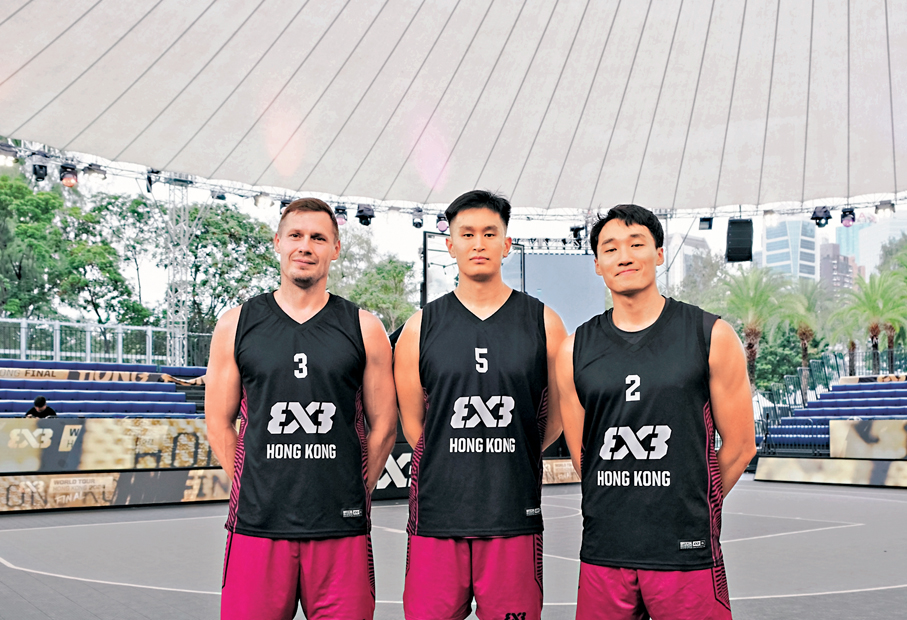 ●球隊獲得東奧3×3奧運金牌功臣查華斯（左）助陣，另成員還包括文俊浩（右）和張家隆等。