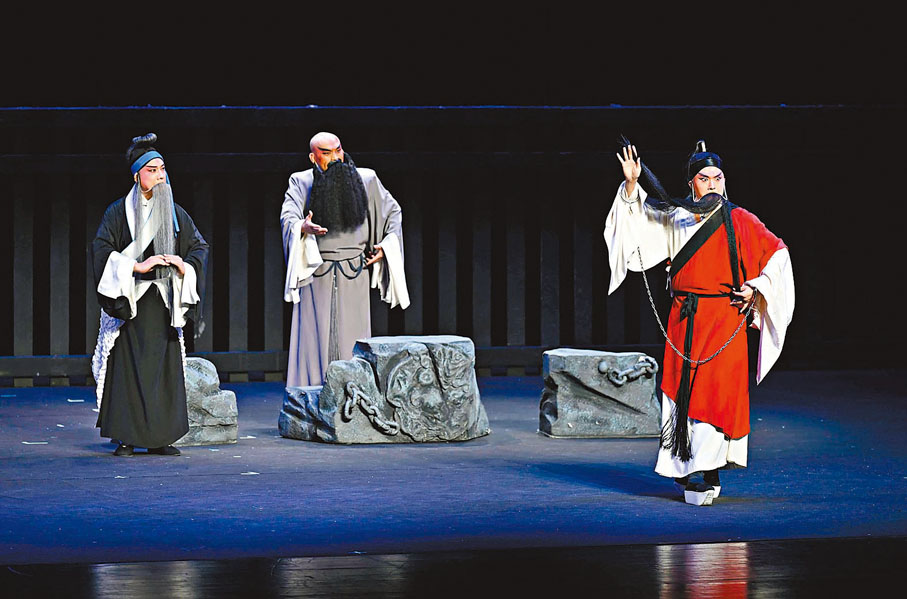 ●崑劇《顧炎武》中的青年顧炎武（右一）。資料圖片