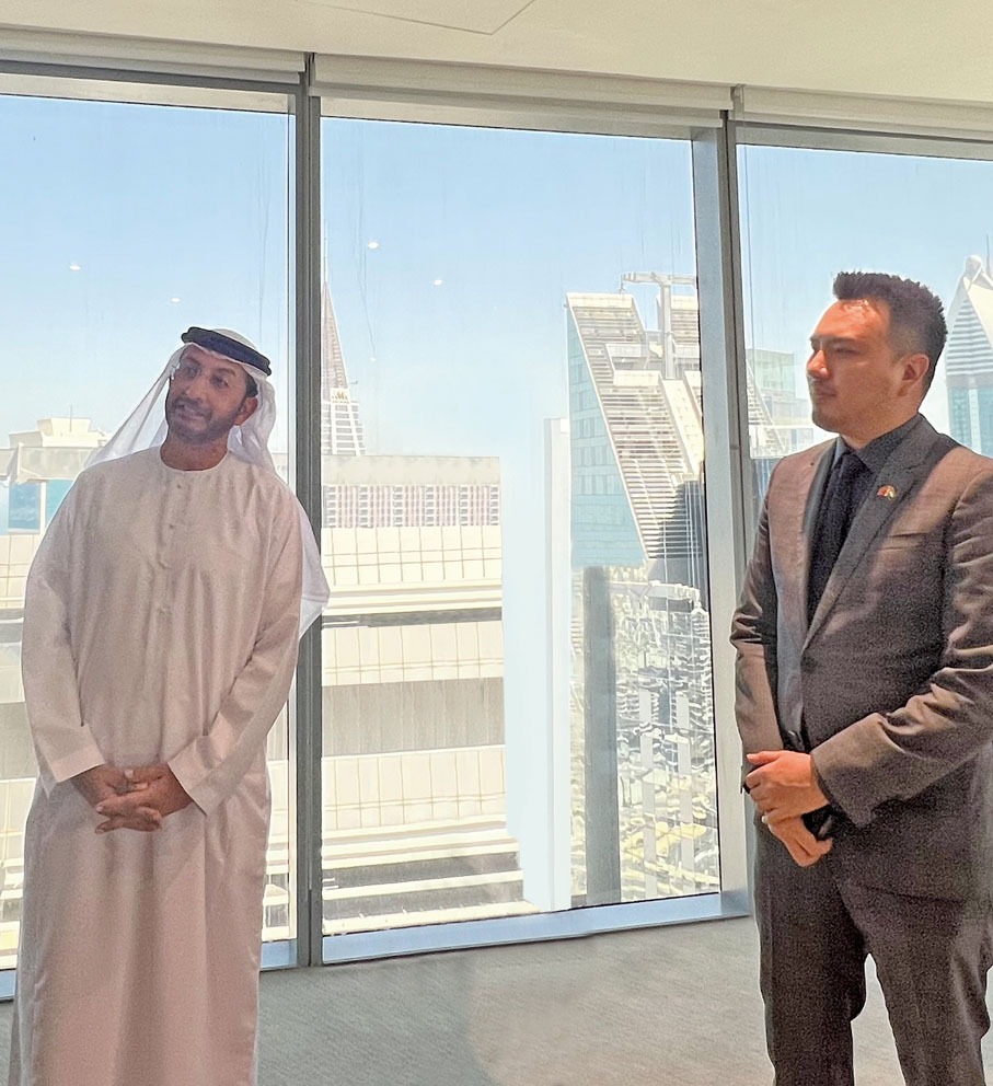 ●2023年，子辰受邀到阿聯酋經濟部進行交流。