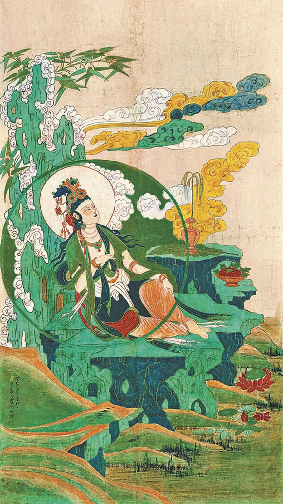 ●張大千《水月觀音》  圖：保利香港拍賣