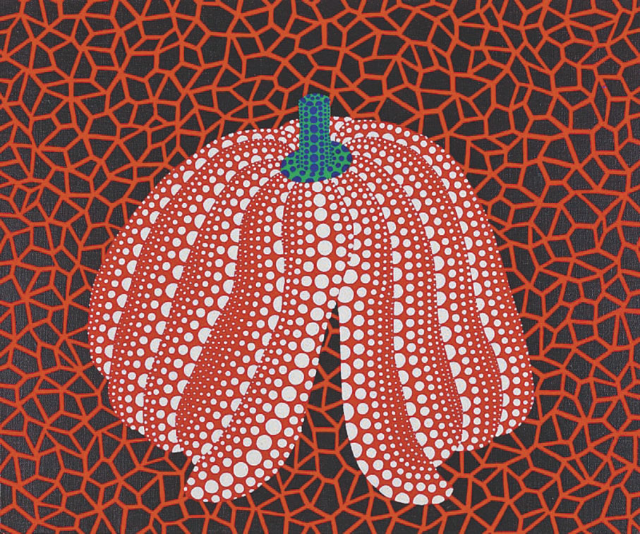 ●今年春拍中，草間彌生《紅南瓜》以1,800萬港元成交。 圖：保利香港拍賣