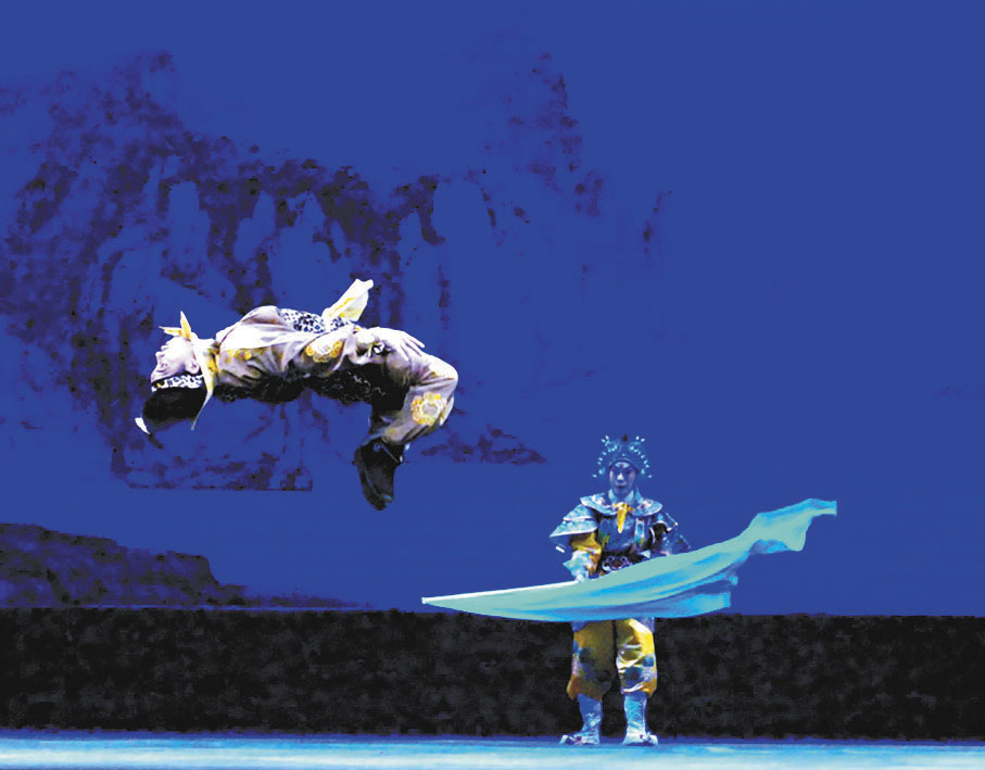 ●藝青雲與武師合作的出色演繹。