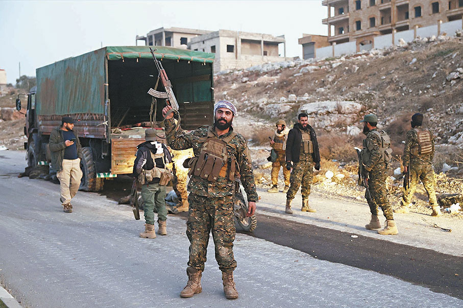 ●敘利亞反對派武裝時隔8年再次攻陷第二大城市阿勒頗市。 美聯社