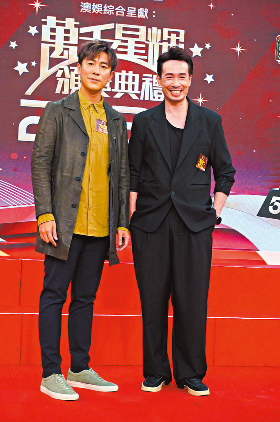 ●陳豪（右）與譚俊彥齊呼最好攞雙視帝。
