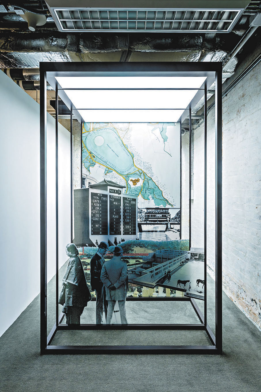 ●拼貼裝置捕捉了跑馬地不同的地理及文化元素。 大館供圖