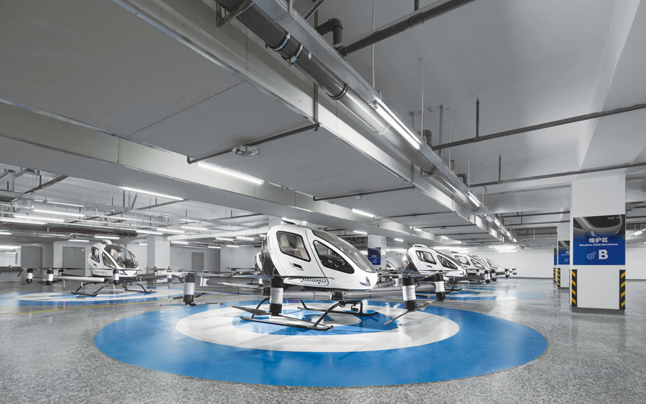 ●億航EH216-S無人駕駛載人航空器。