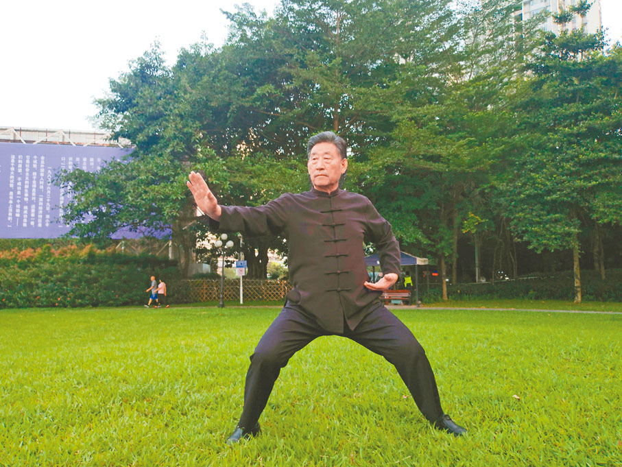 ●太極拳大師陳小旺。記者李望賢  攝