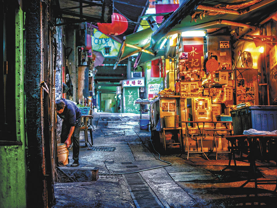 ●發哥捕捉了中環清晨的景象。