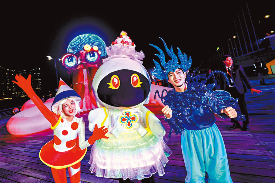 ●香港永續藝術基地藝術家主理的藝術裝置：機甲海洋守護隊。 澳門政府網站圖片