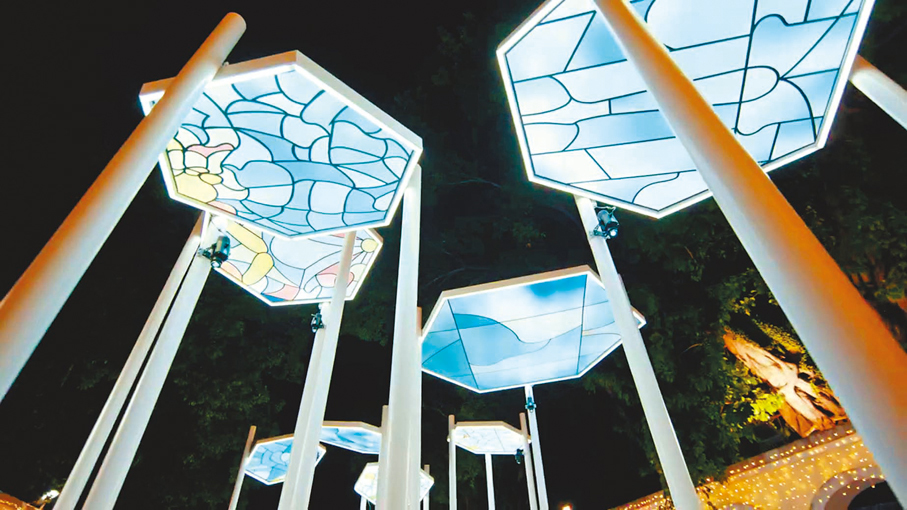 ●互動裝置「Take a Turn」。 澳門政府網站圖片