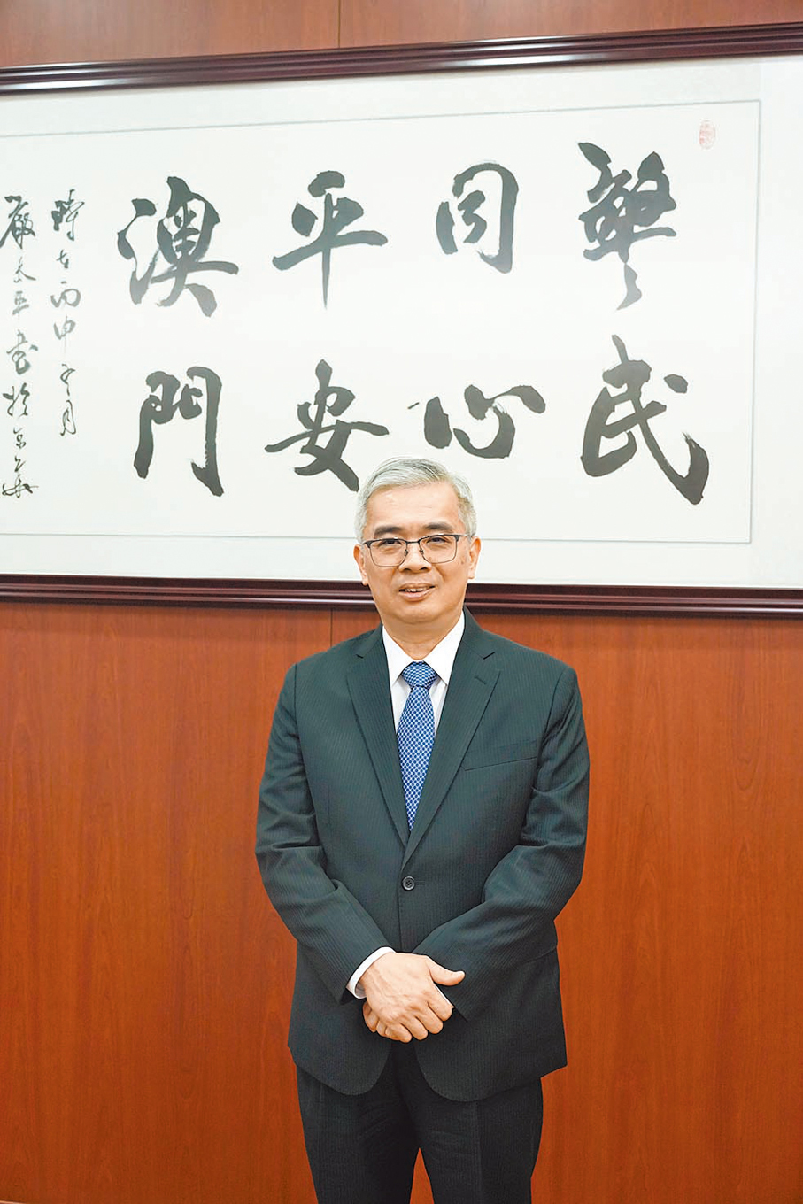 ●澳門保安司司長黃少澤。大公文匯全媒體記者蔡文豪  攝