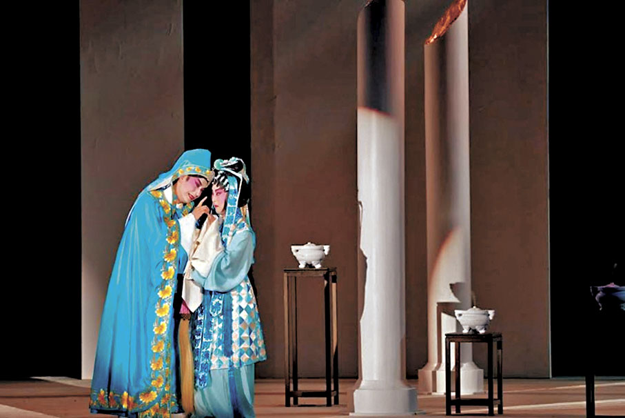 ●王志良與李沛妍演出《庵遇》。