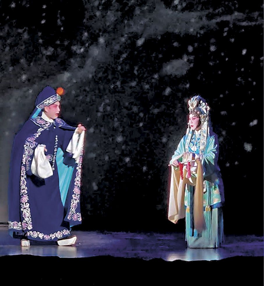 ●洪海與鄧美玲演出《庵遇》。