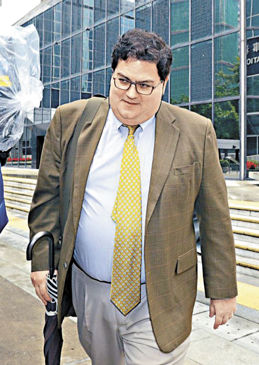 ●黎智英又稱，當時他有向Mark Simon表示自己應該繼續接受外媒訪問，但Mark Simon對此有猶豫。圖為Mark Simon。 資料圖片