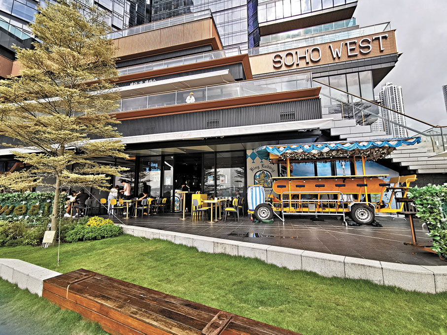 ●餐廳以傳統德國啤酒花園為主調。