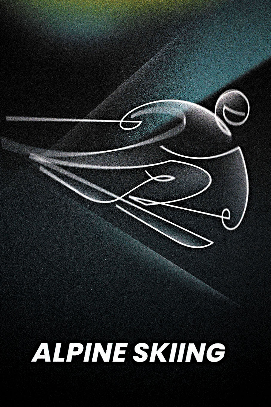 ●2026冬奧會高山滑雪賽項的圖標。 法新社