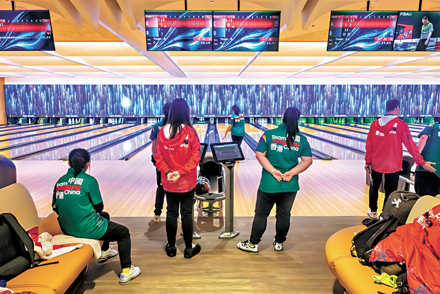 ●新場館設有40條線道，線道上均設有LED屏幕。 中國香港保齡球總會圖片