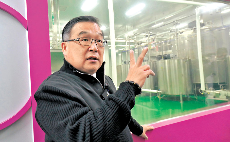 ●蔡明堂認為，中國風味和特色的巧克力，才能贏得國際市場的青睞。 香港文匯報記者賀鵬飛  攝