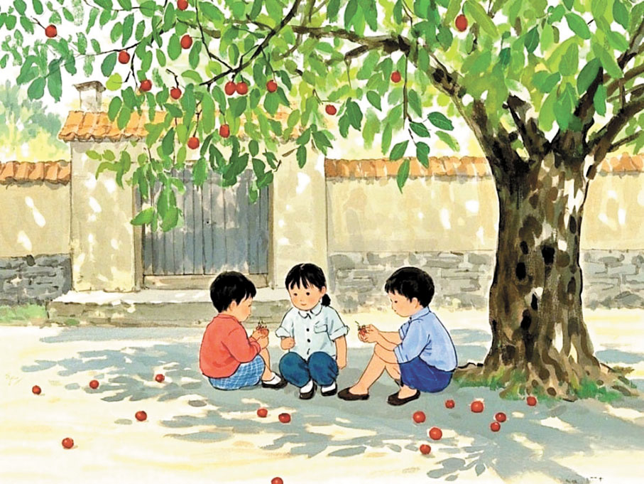 ●老棗樹結的棗常是農村孩子們的零食。AI繪圖