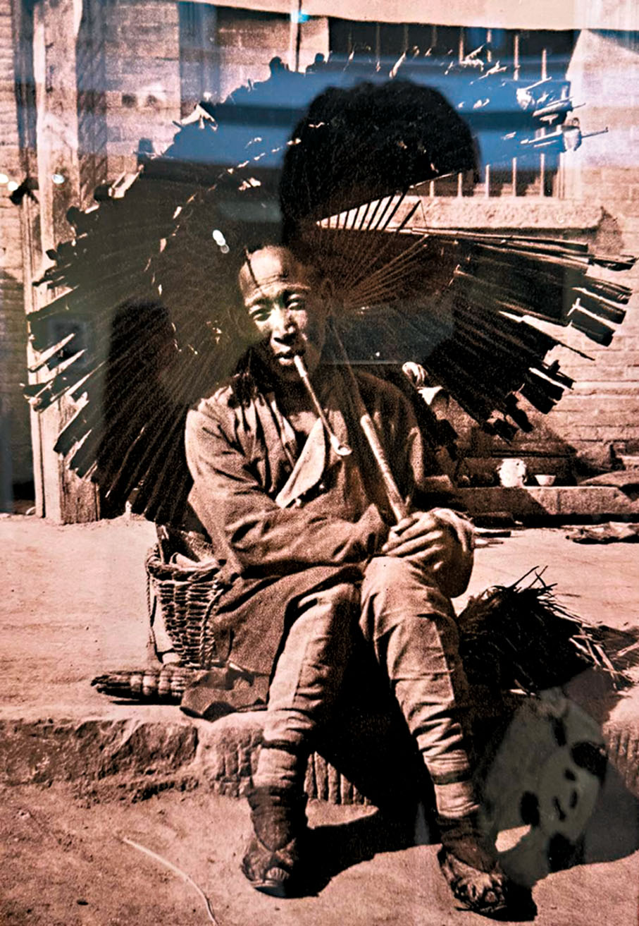 ●神態質樸堅韌的蒜販