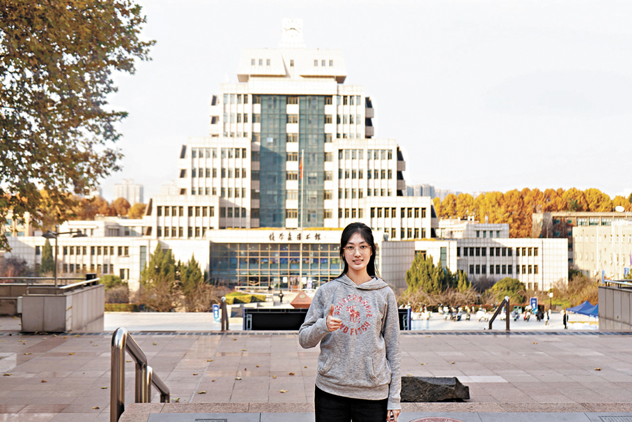 ●西安交通大學澳門學生劉可欣。 香港文匯報記者李陽波  攝