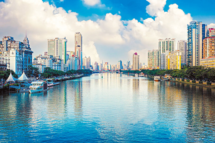 ●廣東是中國經濟第一大省和人口第一大省，圖為廣東省會廣州。 作者供圖