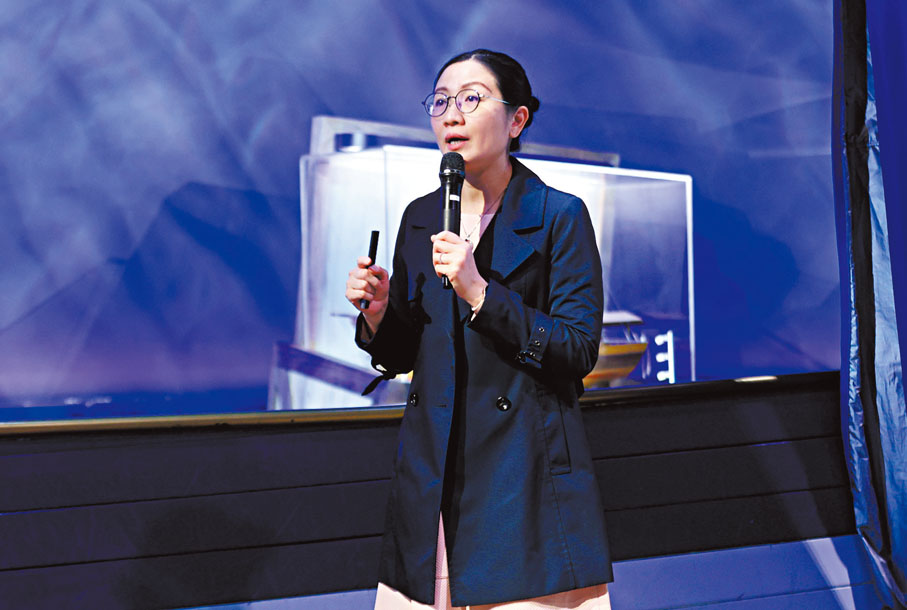 ●羅婉君表示，感覺澳門年輕人普遍很積極、好學，有很多新想法。香港文匯報記者萬霜靈 攝