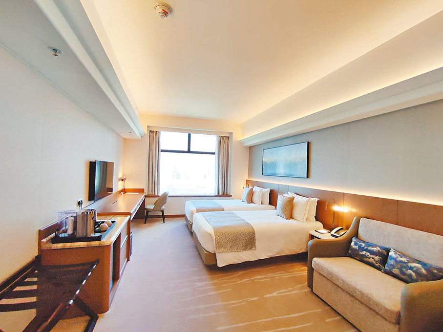 ●合和酒店房間。 香港文匯報記者梁悅琴  攝