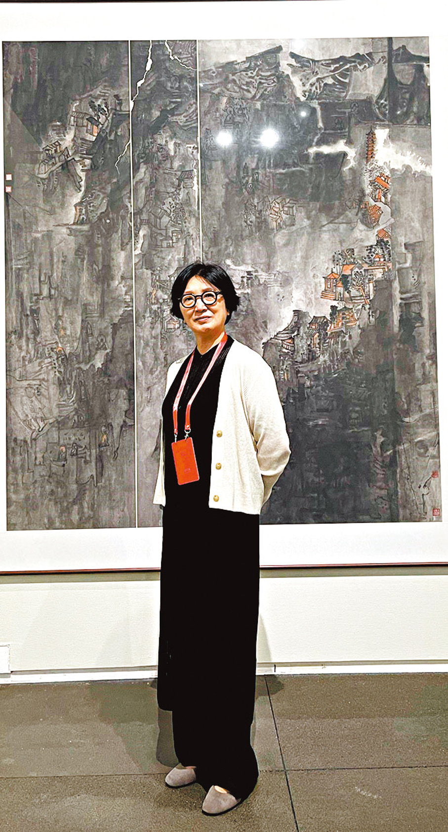 ●王育紅憑《和光同塵》入選國家藝術基金美術個人創作組別。  受訪者供圖